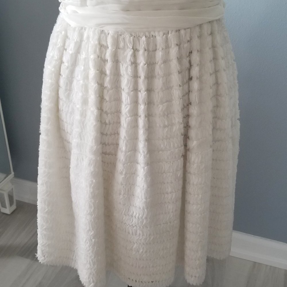NWT Jill Stuart White Strapless Mini Cocktail Prom Sweet 16 Dress - Picture 8 of 15